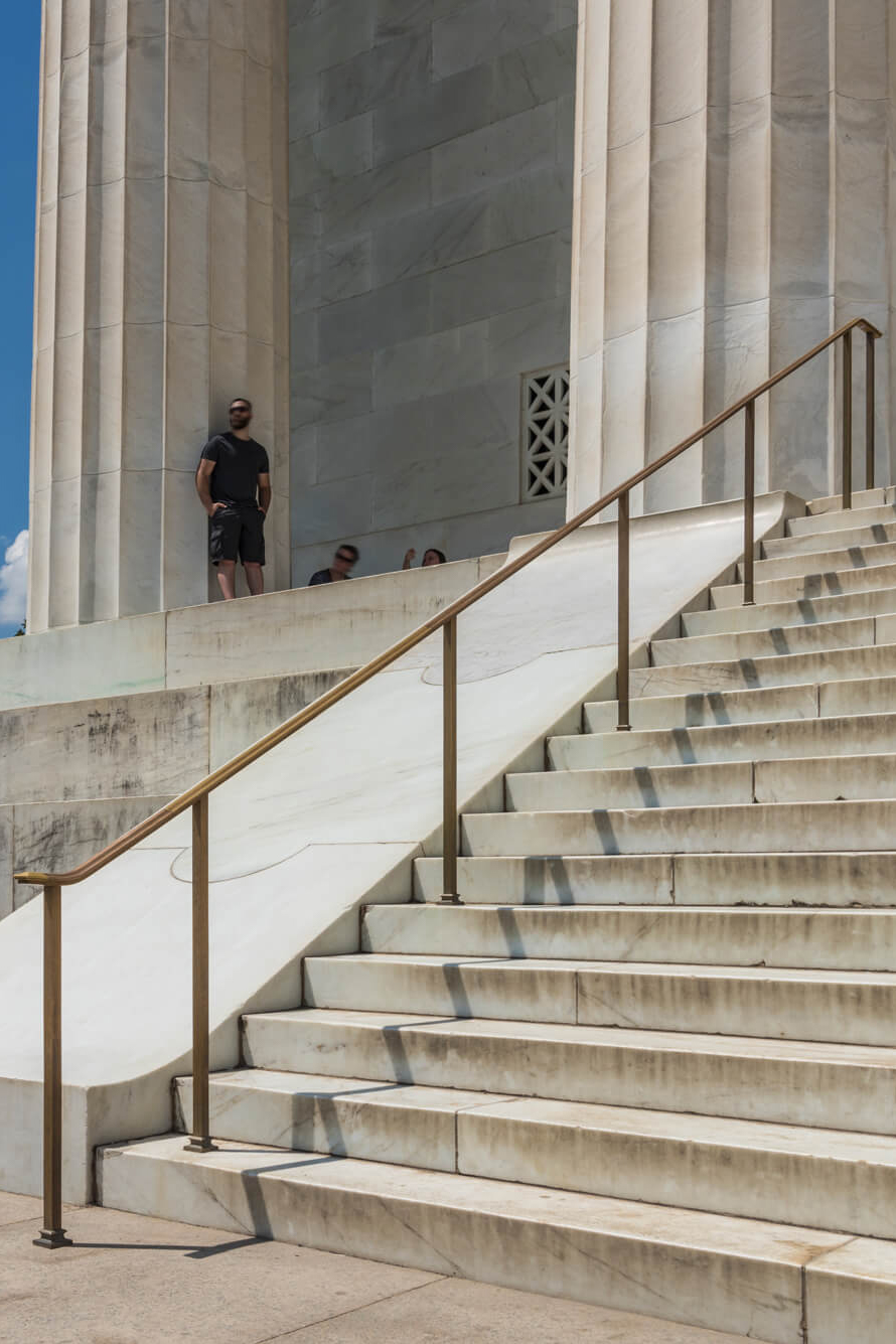 Synergi Lincoln Memorial staircase and railing