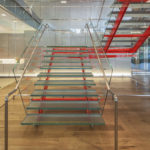 Synergi JBG Headquarters glass and metal stairs