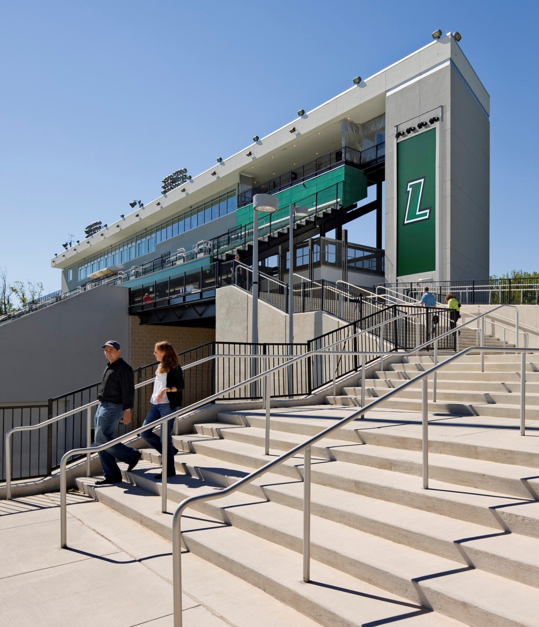 Synergi railing at Richard Awalt Field at Ridley Athletic Complex