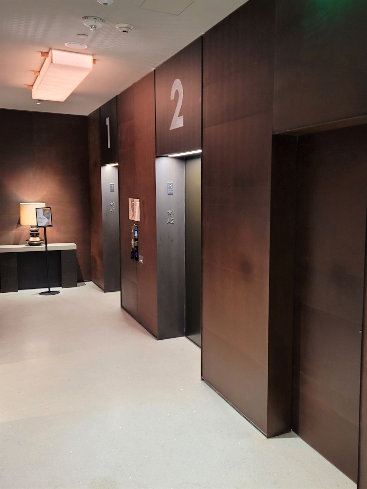 DC Crossing (Square 696) metal cladding over elevator