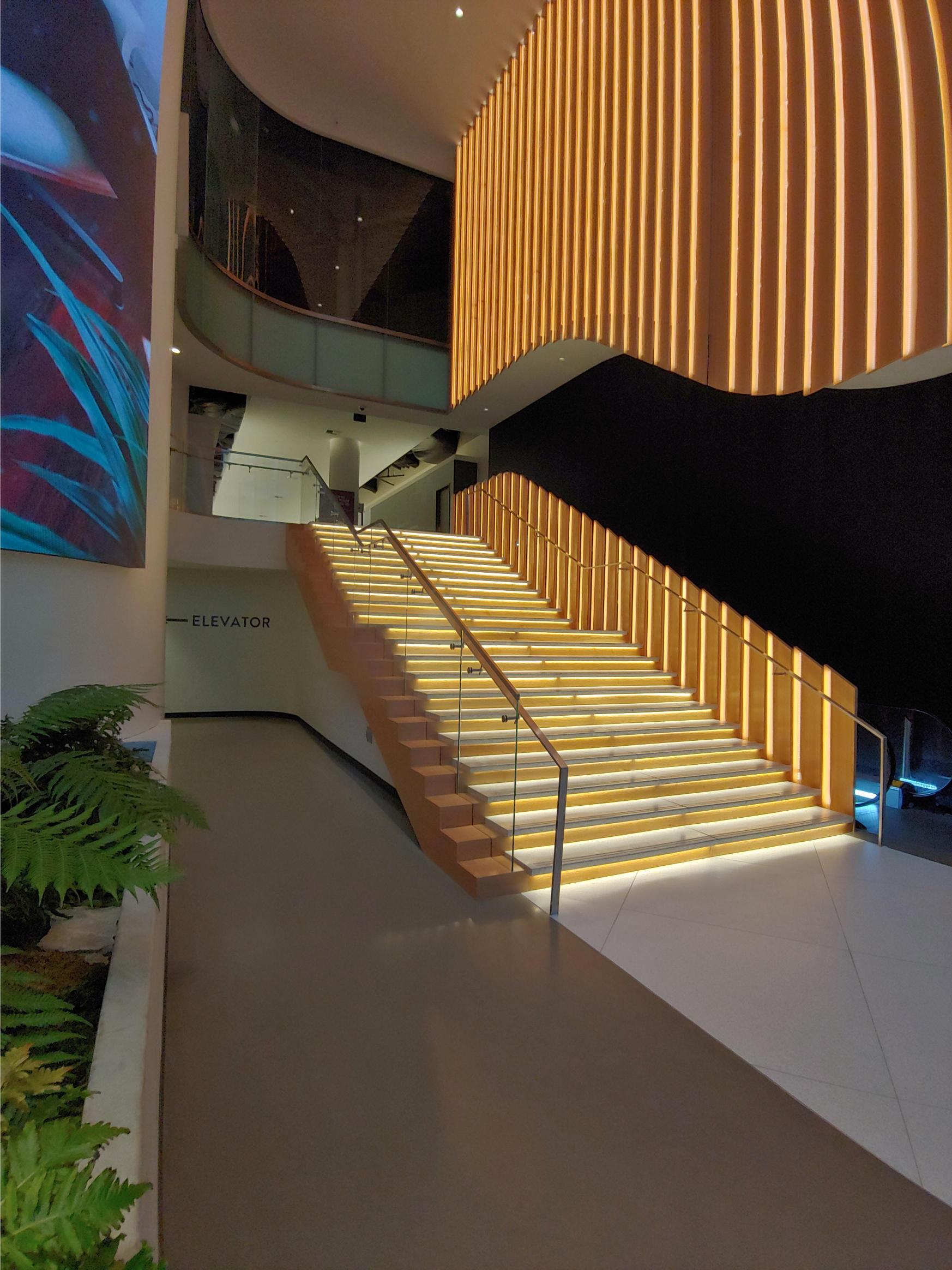 Pacific Place in Seattle, WA - Synergi railings at feature stair