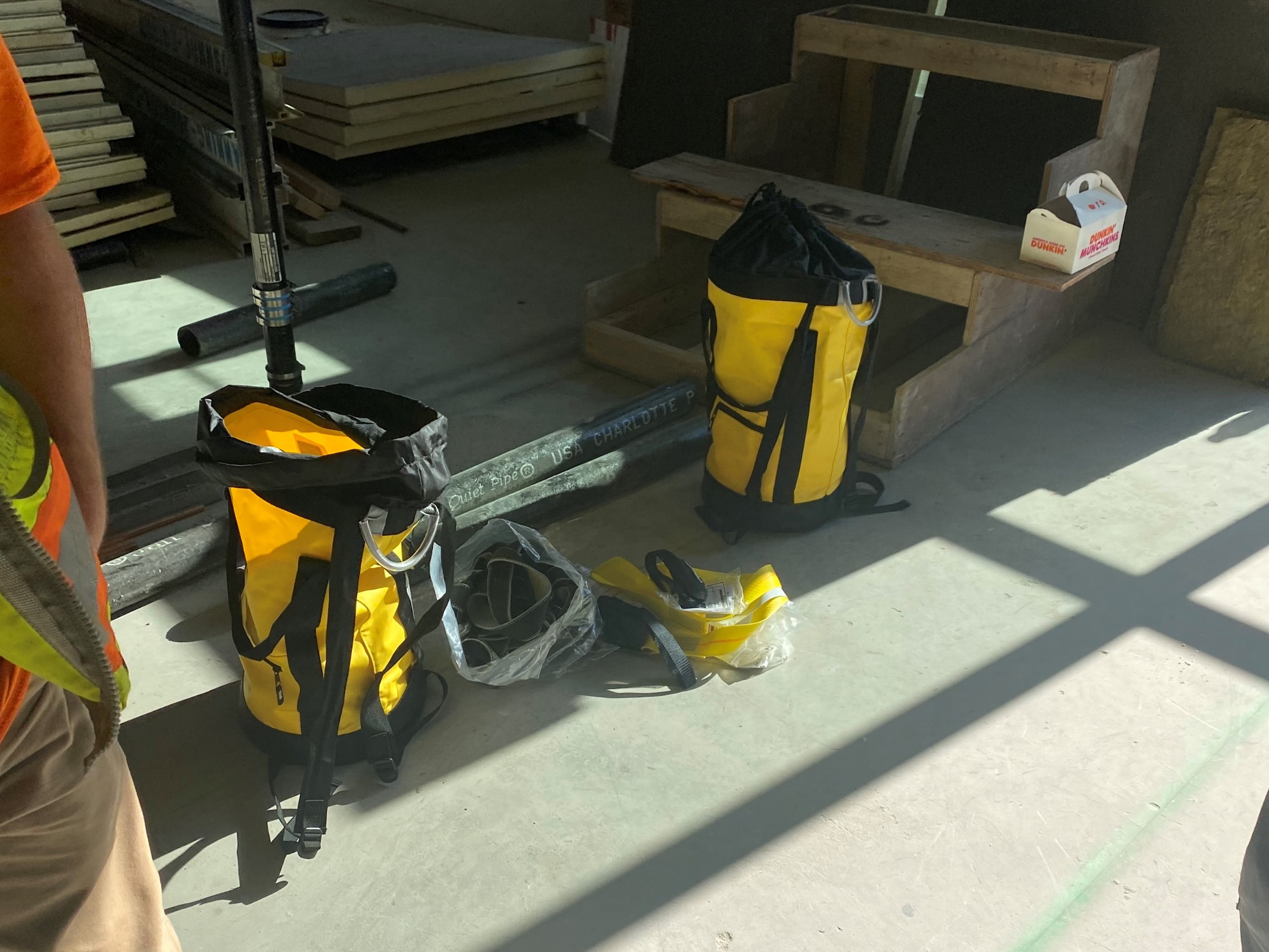 all protection kit on a construction site